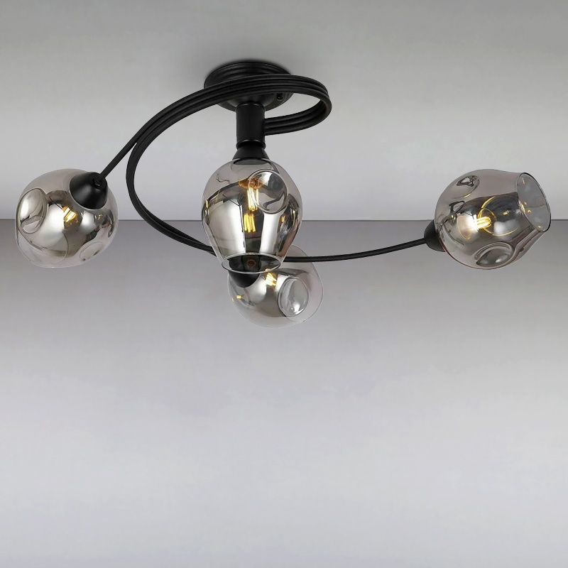 

Люстра потолочная Light House LS-15190-4 BK+BK черная
