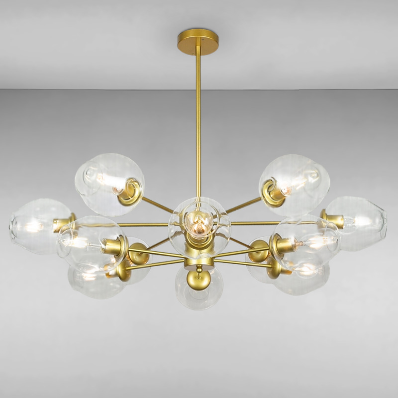 

Люстра подвесная Light House LS-15178-12 GD+CL золото
