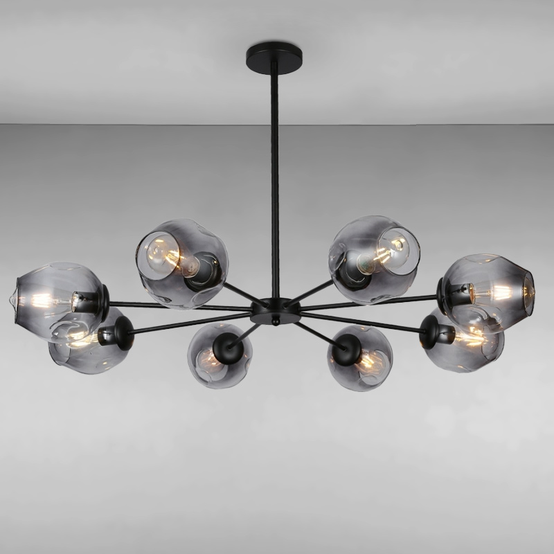 

Люстра подвесная Light House LS-15179-8 BK+BK черная