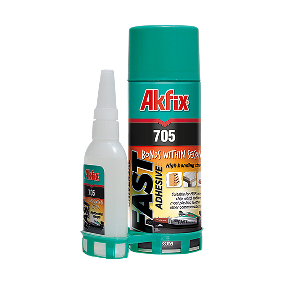 Клей с активатором для экспресс склеивания Akfix 705 100 мл+25 мл ...
