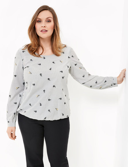 

Блуза Gerry Weber  Серая 860111.21020, Блуза Gerry Weber 42 Серая 860111.21020