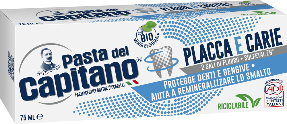 Зубная паста Pasta del Capitano Plaque&Cavities Против кариеса и ...