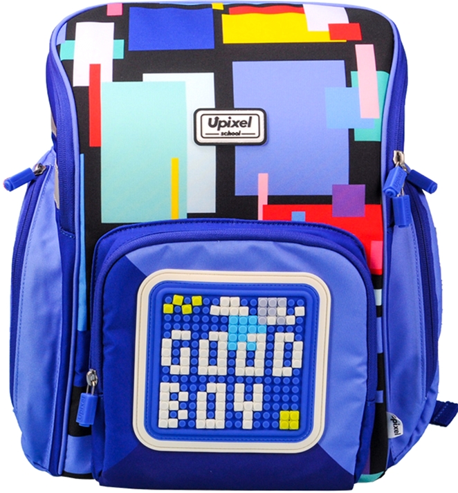 

Рюкзак Upixel Funny Square School 0.88 кг 27x26x15 см Синий (6955185809778)
