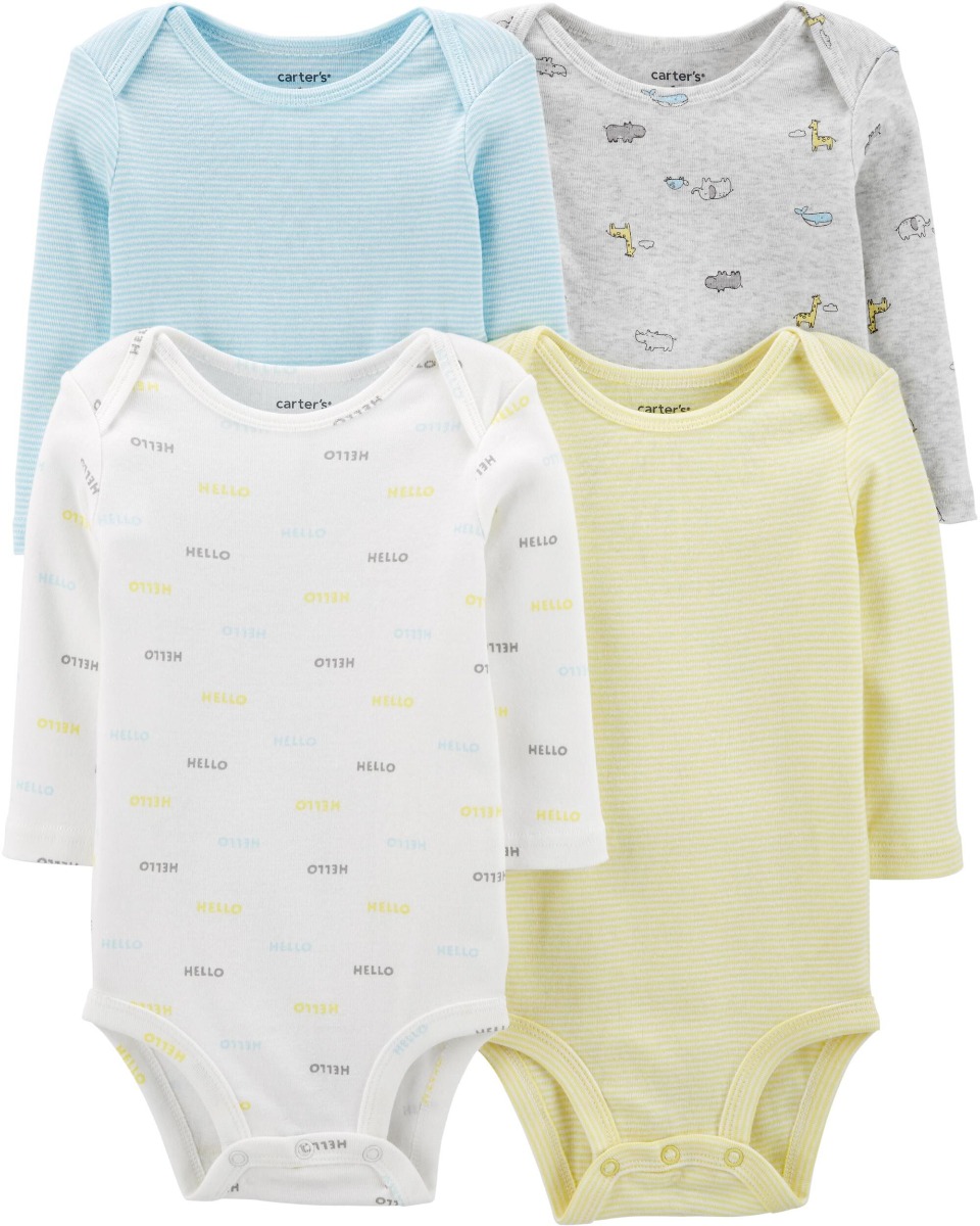 

Набор бодиков Carters 4-Pack Striped Original Bodysuits 72-78 см (размер 12М)
