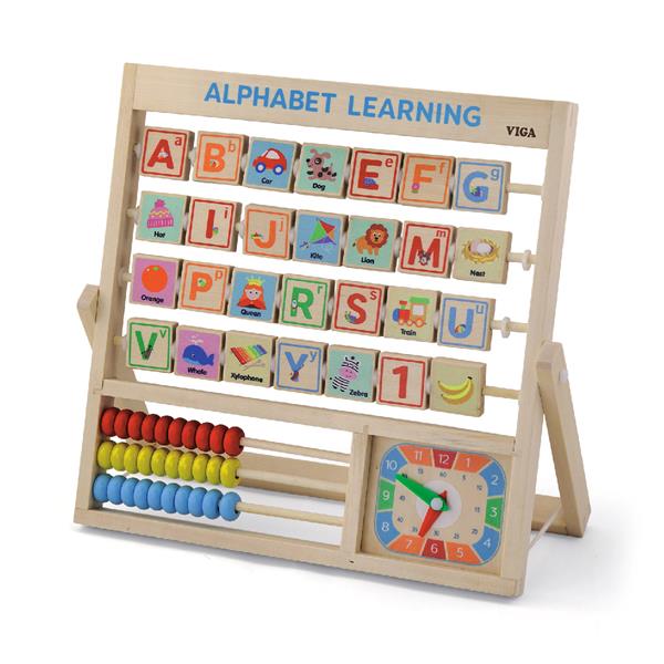 

Набор для обучения Viga Toys Алфавит и часы (50033)
