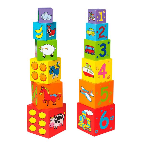 

Набор кубиков Viga Toys 'Пирамидка' (59461)
