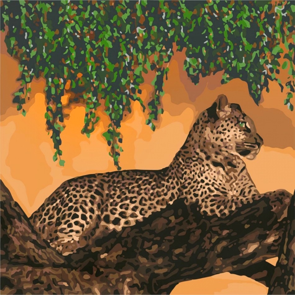 

Картина по номерам Хищные мысли, 40x40 (КНО4179) (0079-2214)