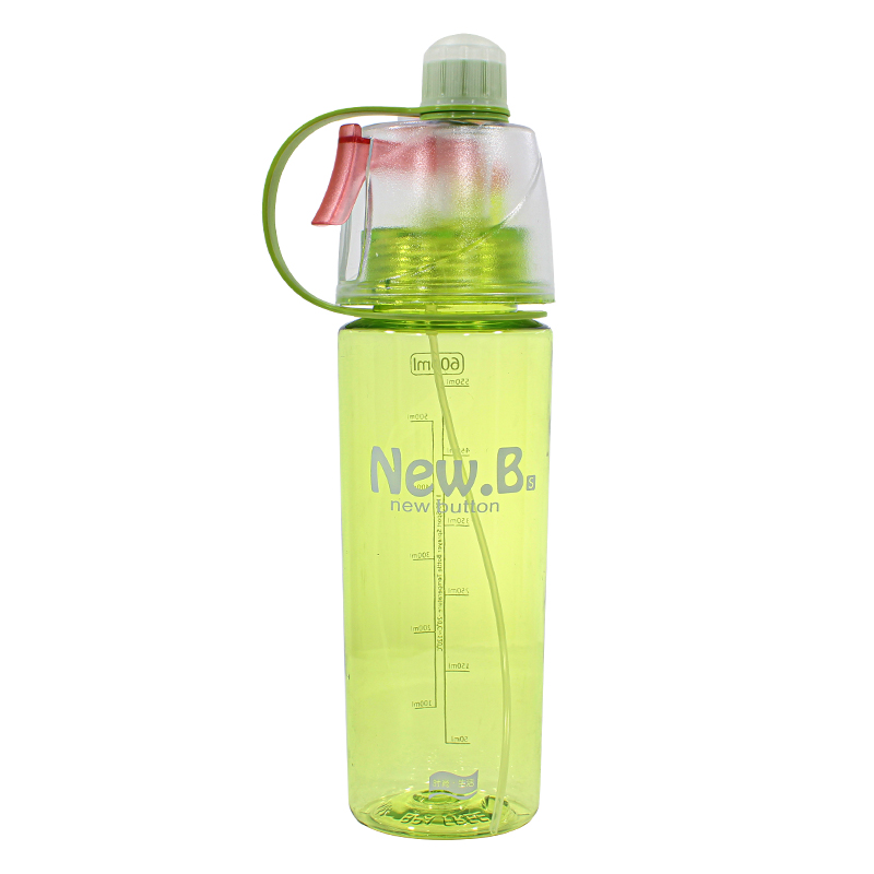 

Спортивная бутылка для воды New.B. DF-078 Зеленый с распылителем 600ml