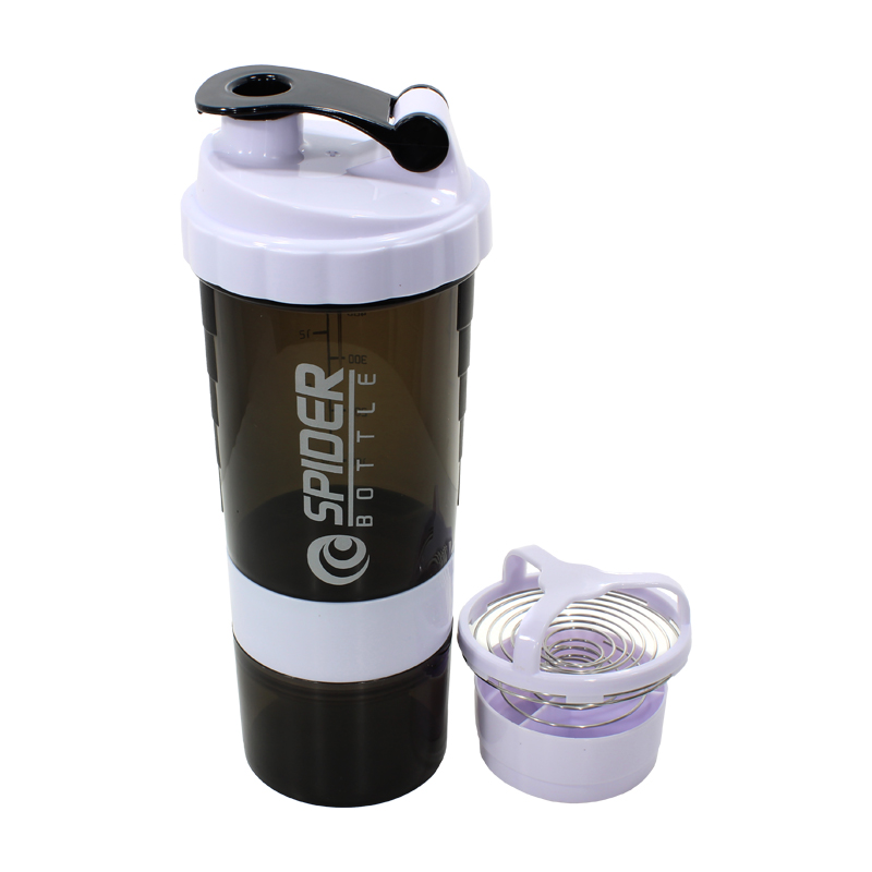 

Бутылка для воды из трех слоев SPIDER HC801 Черно-белый с поилкой 500ml