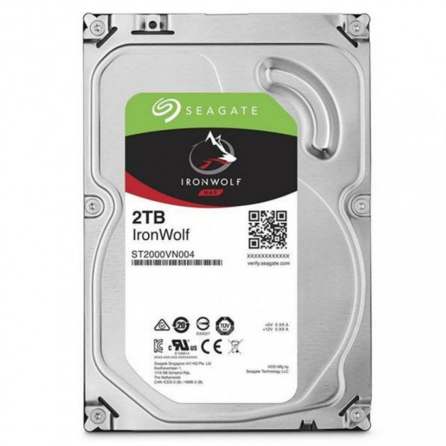 

Жесткий диск 3.5" 2Tb Seagate IronWolf, SATA3, 64Mb, 5900 rpm (ST2000VN004)