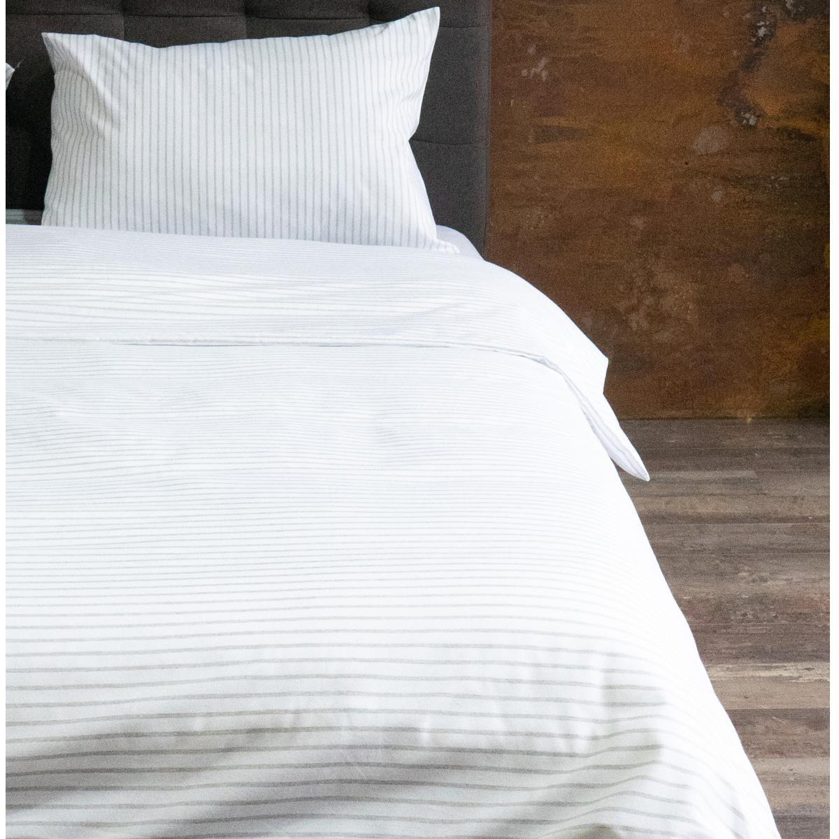 

Постельный комплект U-tek Hotel Collection Cotton Stripe Grey 20 двуспальный