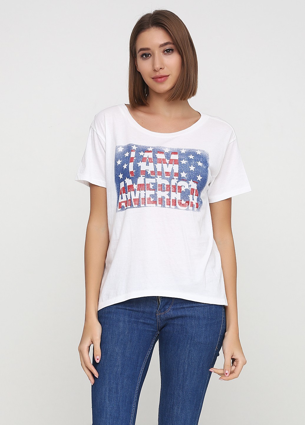 

Женская футболка RALPH LAUREN М белая 2104875