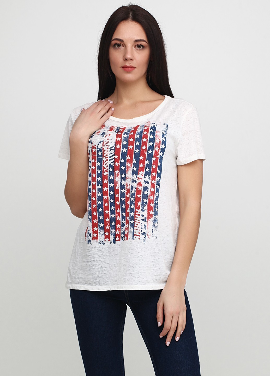 

Женская футболка RALPH LAUREN М молочная 2106722