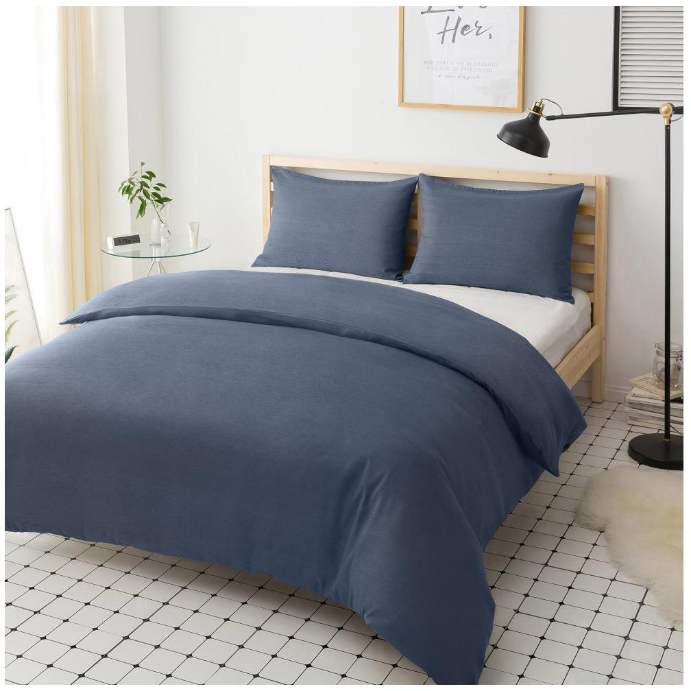 

Постельный комплект U-tek Hotel Collection Cotton Melange Blue полуторный евро