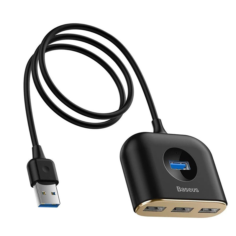

HUB USB Baseus CAHUB-AY01 Square round 4USB Чёрный