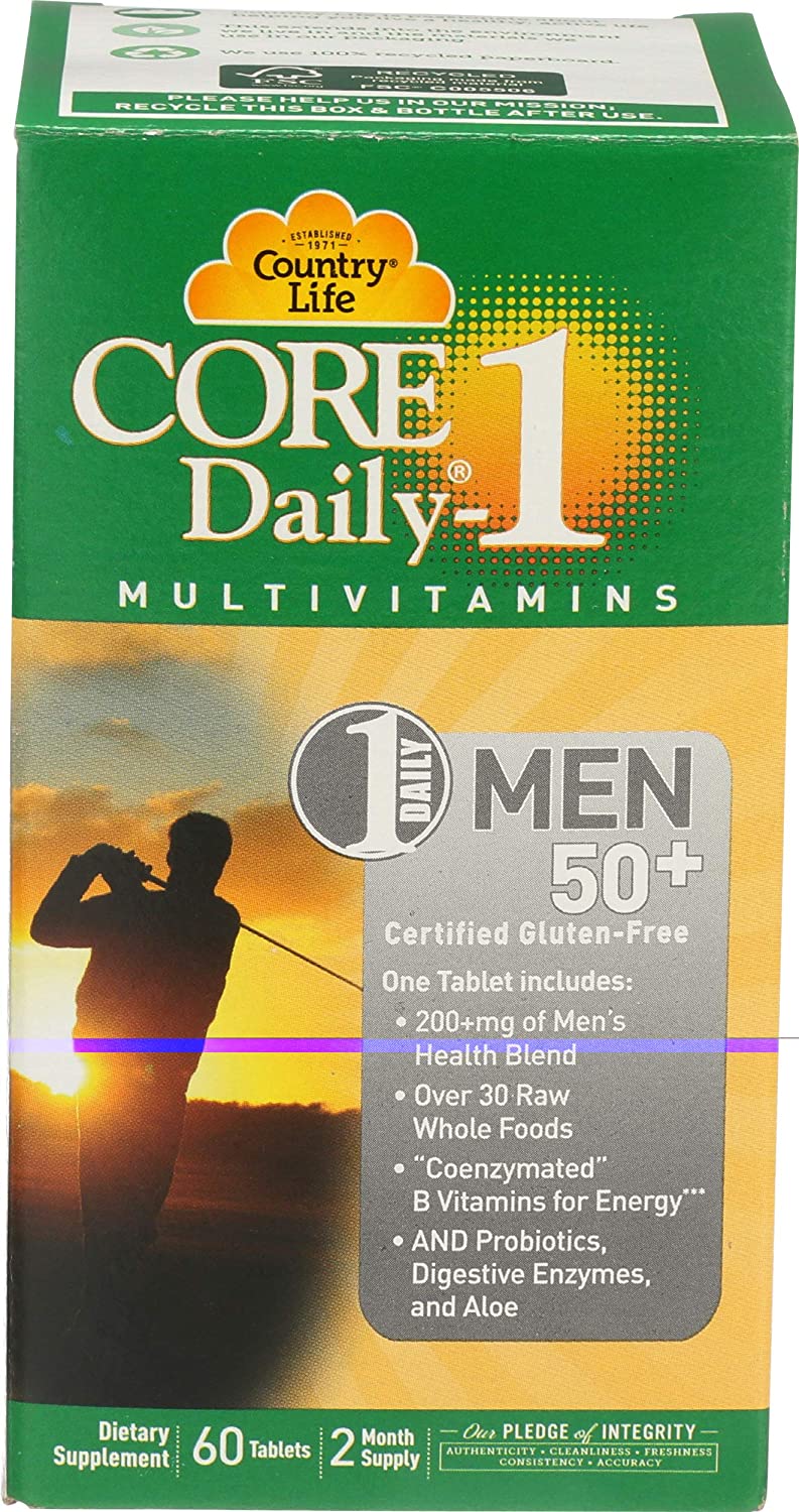

Витамины Country Life Core Daily-1 for Men 50+ 60 таблеток (4384302782)