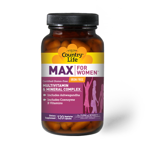 

Витамины Country Life Max for Women Multivitamin & Mineral Complex Iron 120 капсул (4384302776)