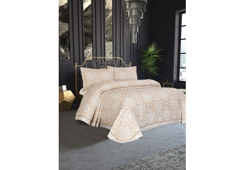 

Покрывало Tropik Home Pandora Damask Bej 1289-9 240x260 Бежевый