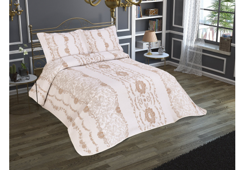 

Покрывало Jackline Pano Fiore Somon 240x260 Персиковый