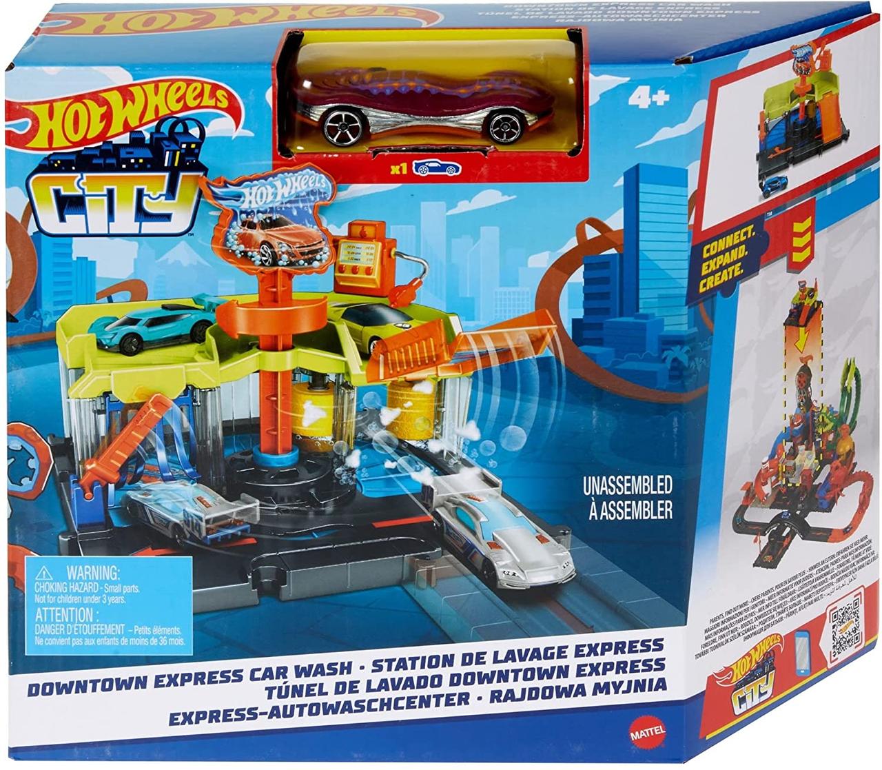 Игровой набор Хот Вилс Автомойка Hot Wheels City Downtown Express Car ...