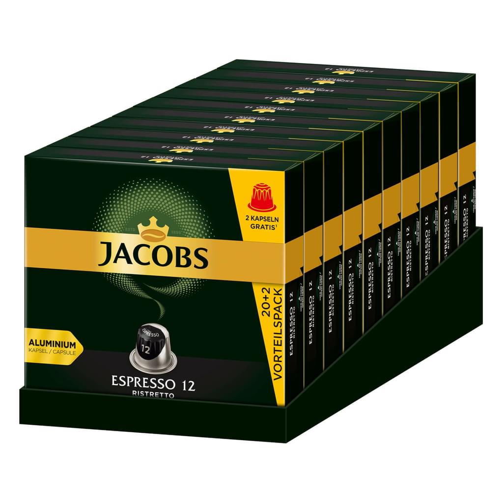 Купить Кофе Jacobs Espresso 12 Ristretto, 200 капсул Nespresso ...