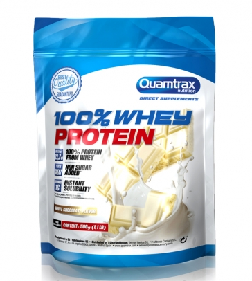 

Сывороточный протеин Quamtrax Whey Protein 500 г - белый шоколад