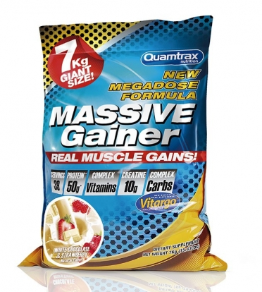 

Гейнеры Quamtrax Massive - 7 кг - белый шоколад&клубника