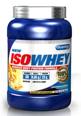 

Сывороточный протеин Quamtrax Iso Whey 908 г - манго