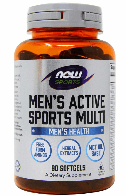 

Витамины и минералы для мужчин NOW Foods Men's Active Sports Multi - 90 софт гель