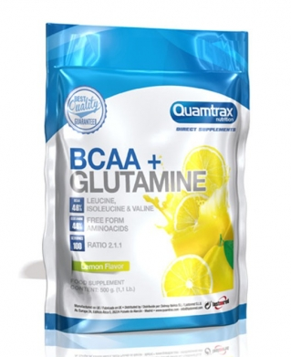 

BCAA в порошке Quamtrax BCAA 2:1:1 + Glutamine - 500 г