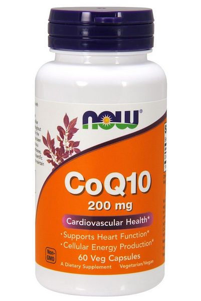 

Коэнзимы Q10 NOW Foods CoQ10 200 мг 60 веган капс