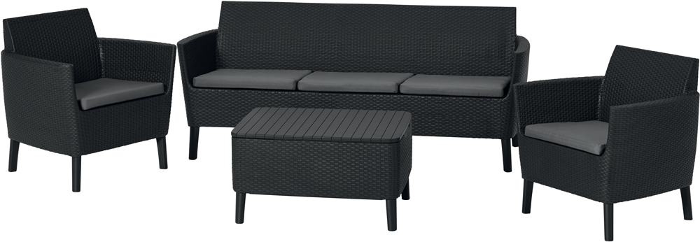 

Набор мебели Keter Salemo 3 Seater Set Серый
