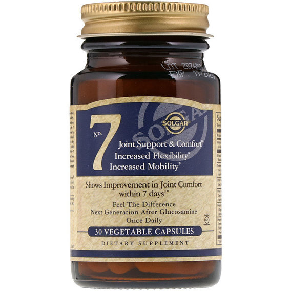 Комплекс для суставов Solgar No 7, Joint Support & Comfort 30 Veg Caps ...