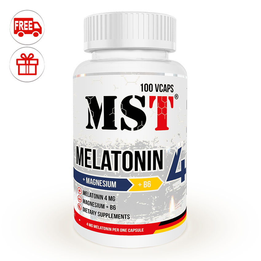 

Специальный продукт MST Nutrition Melatonine 4 mg 100 капсул
