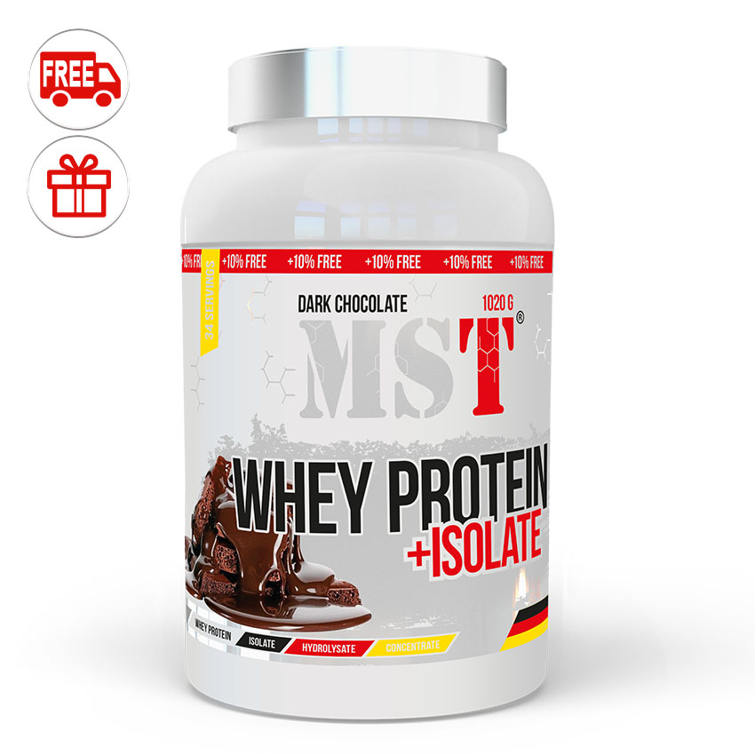 

Протеин MST Nutrition Whey Protein Isolate 1020 г Темный шоколад