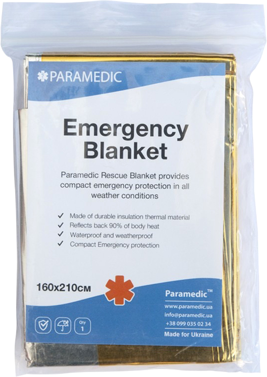 Термоодеяло спасательное Paramedic Rescue blanket (НФ-00000246) – фото ...