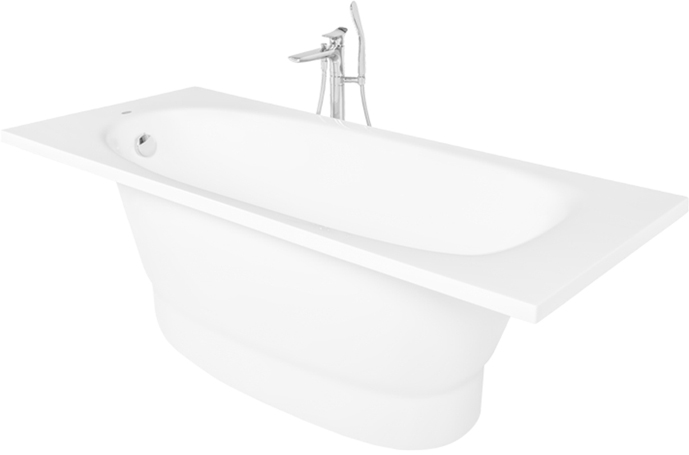 Ванна из искусственного камня ROCK DESIGN Klassika 180x80 + ножки ...