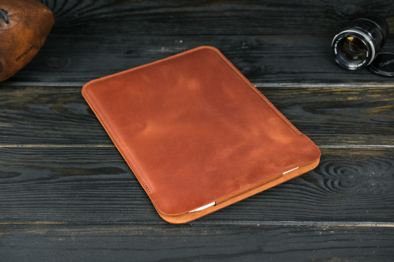Кожаный чехол для iPad ручной работы растительного дубления выбираем устройство и цвет
