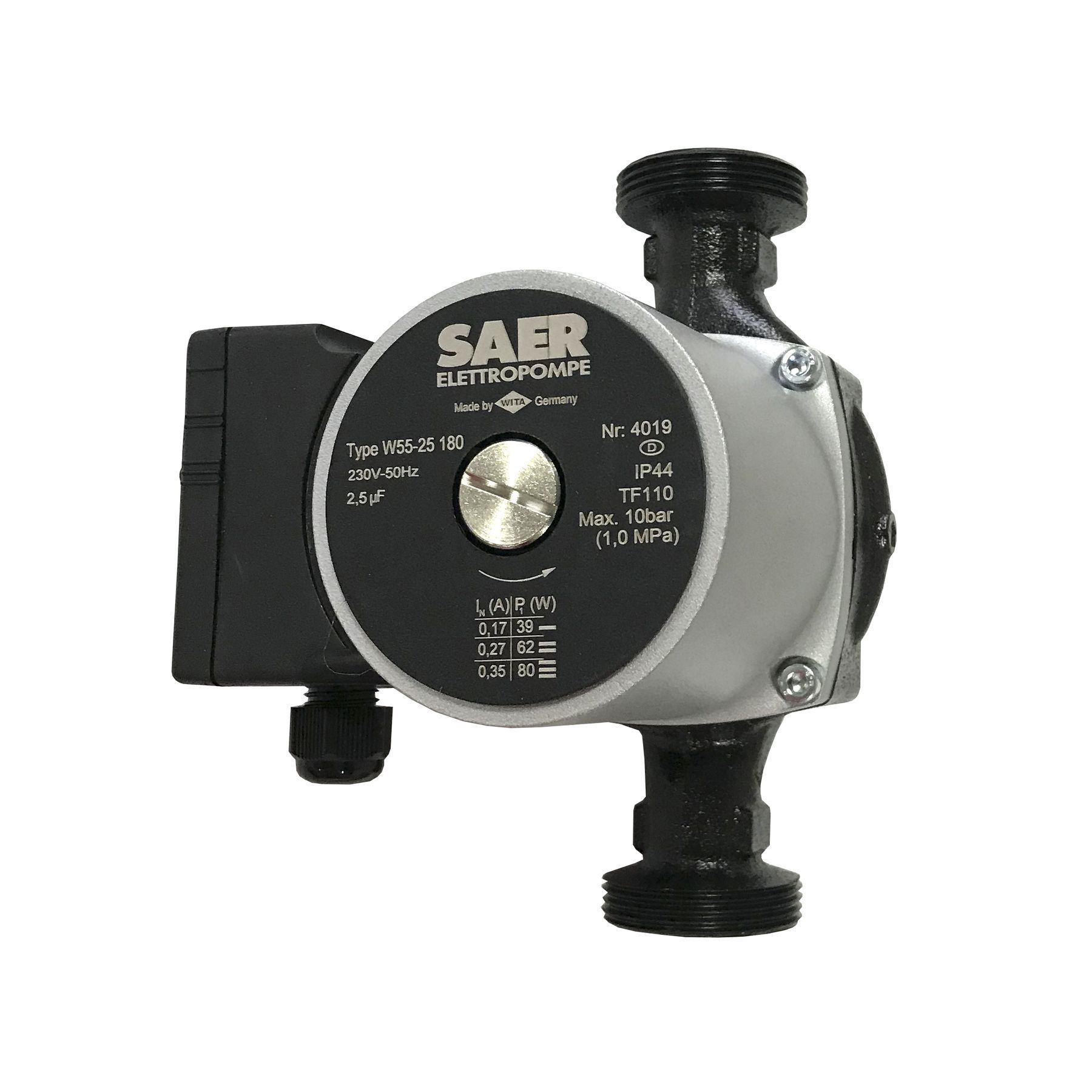 Насос циркуляційний SAER W55-25 180мм + гайки – низькі ціни, кредит ...