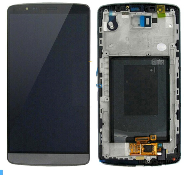

Дисплей Original PRC для LG D855 G3 модуль в зборі з тачскріном, сірий, з рамкою