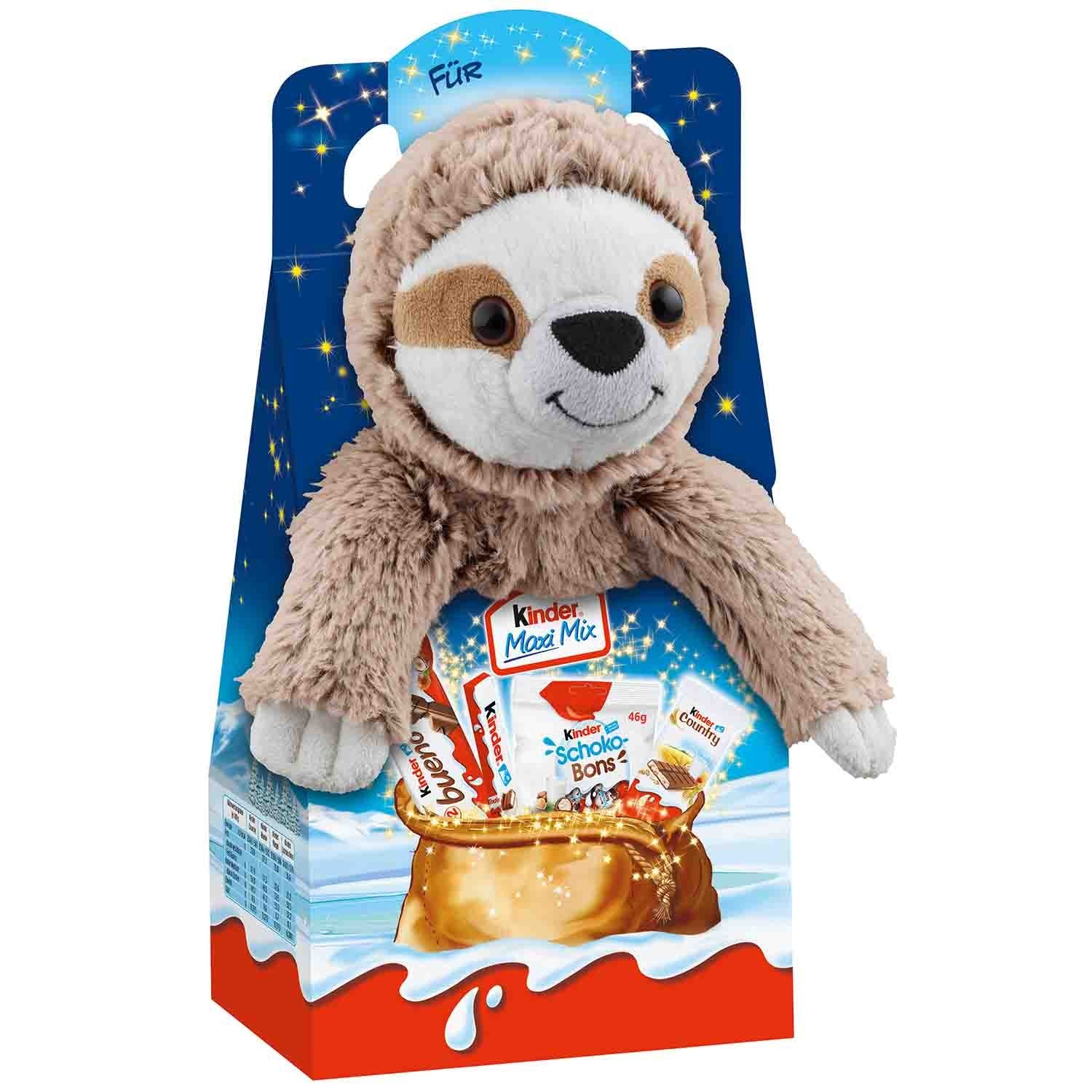 Подарок новогодний Ferrero Kinder Mix с мягкой игрушкой, 137,5 гр