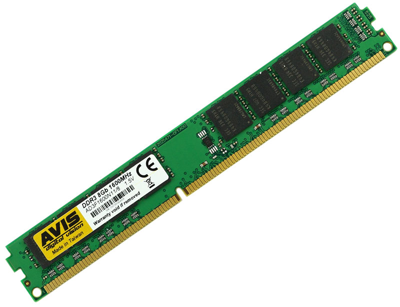 

Оперативная память DDR3-1600 8Gb PC3-12800 AVIS AD3F1600/8 8192MB (770008650)