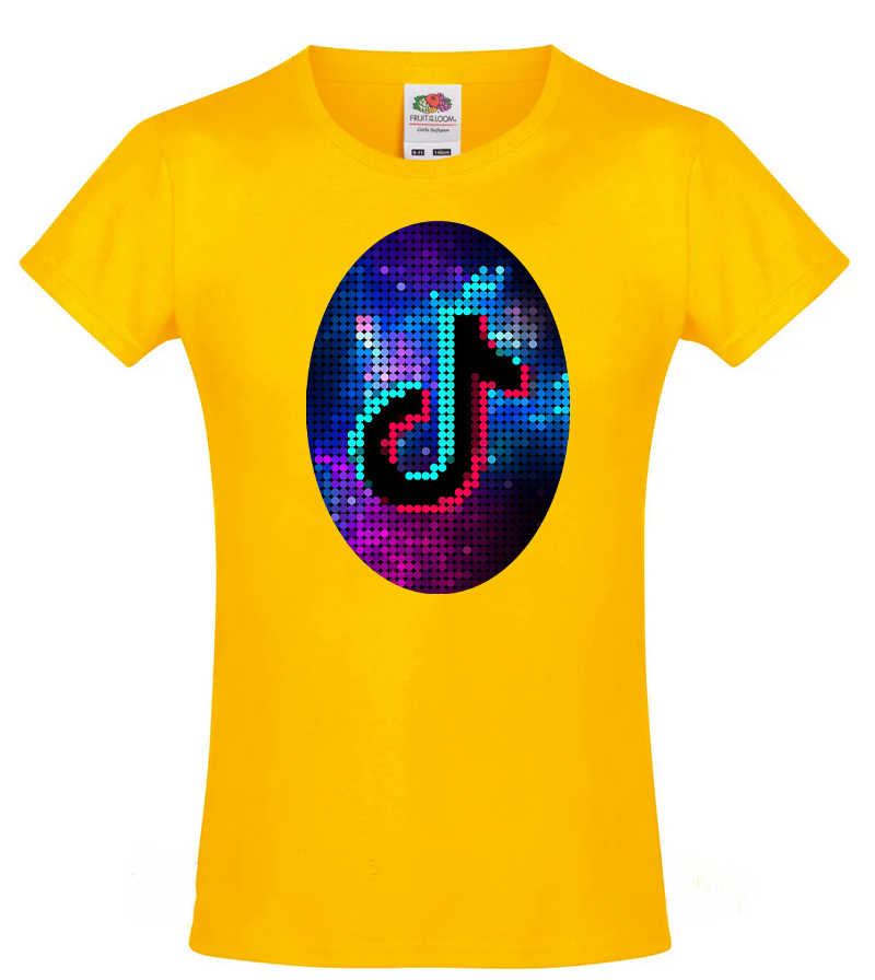 

Футболка для девочки Fruit of the Loom Tik Tok (Тик Ток) Желтый 164 см STT1XD164ZH