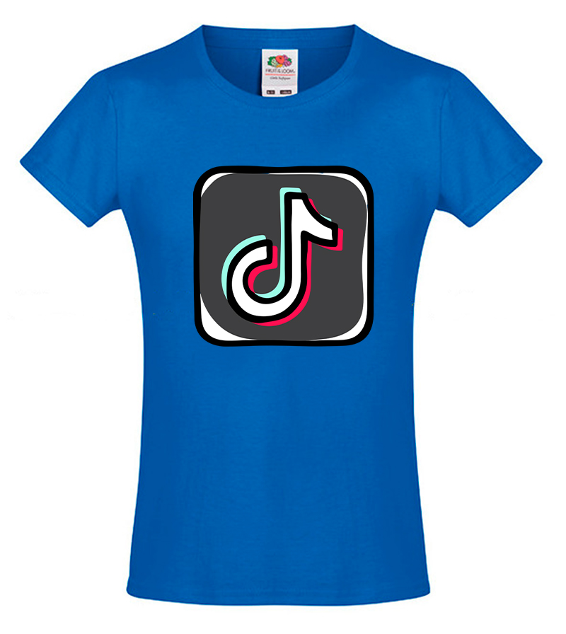 

Футболка для девочки Fruit of the Loom Tik Tok (Тик Ток) Синий 152 см STT4XD152SIN