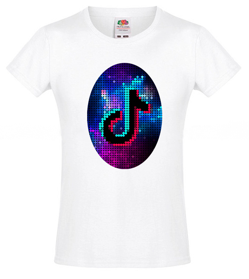 

Футболка для девочки Fruit of the Loom Tik Tok (Тик Ток) Белый 128 см STT1XD128B
