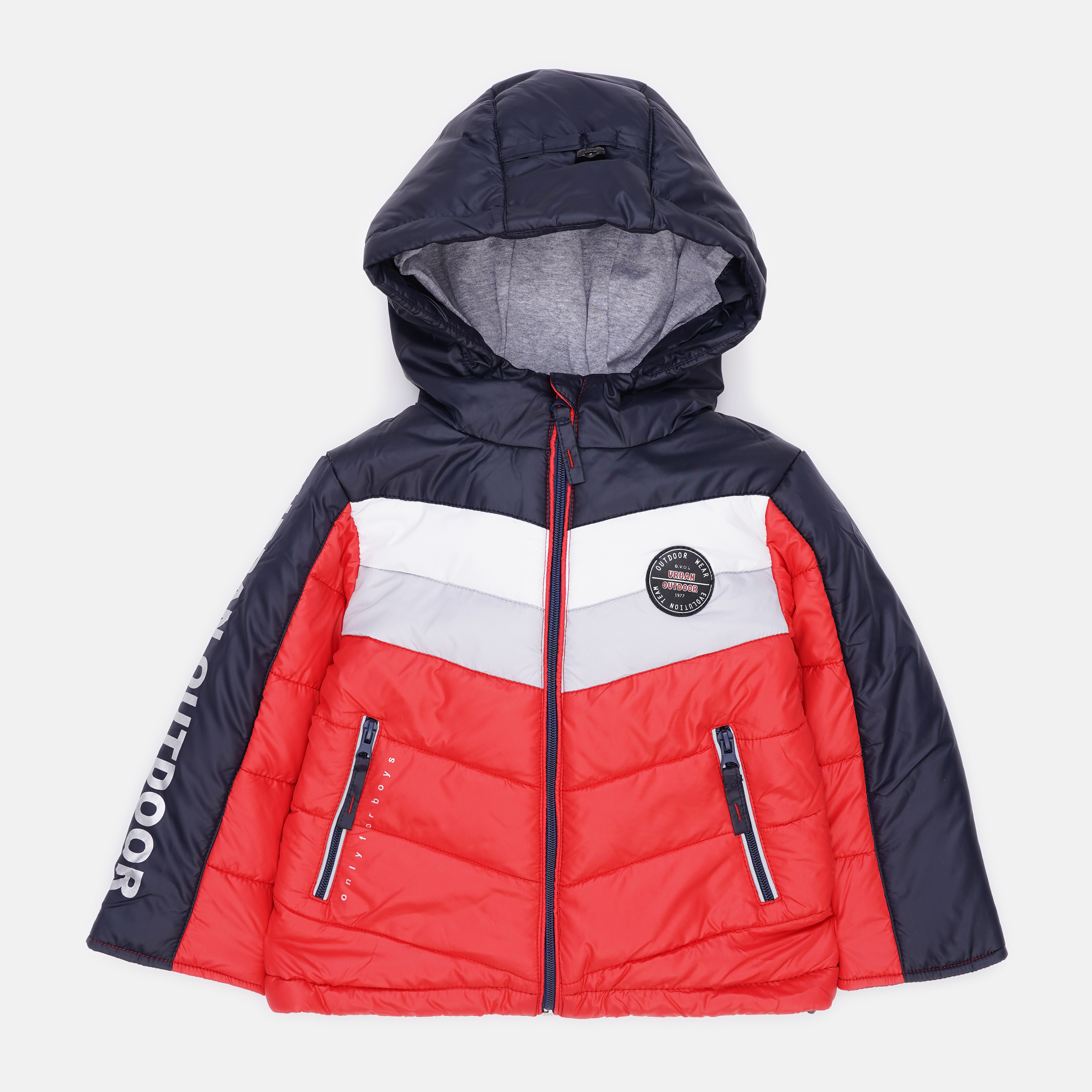 Акція на Дитяча демісезонна куртка для хлопчика Evolution 02-ВМ-19 86 см Червона від Rozetka