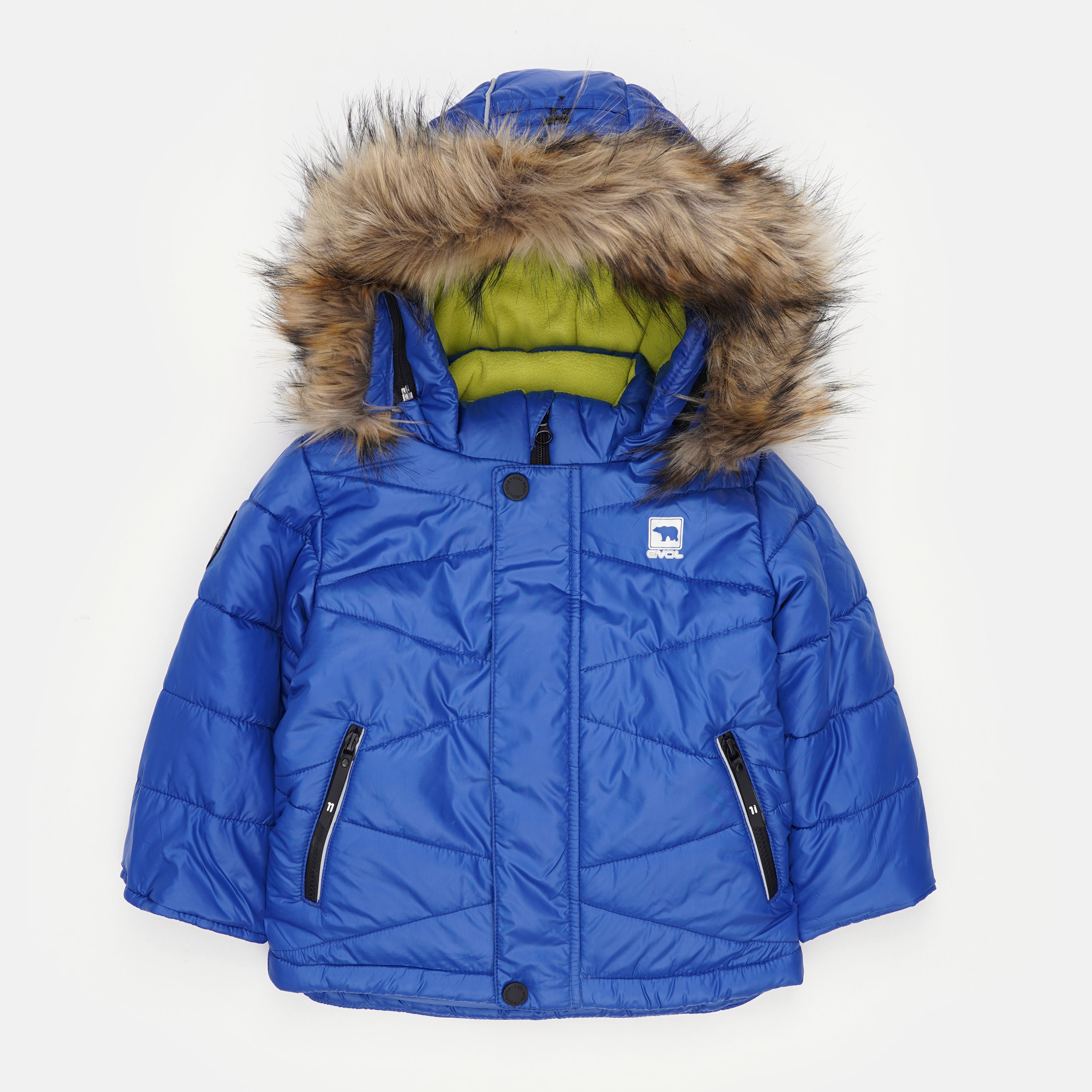 Акция на Дитяча зимова пухова куртка для хлопчика Evolution 23-зм-19 98 см Електрик от Rozetka