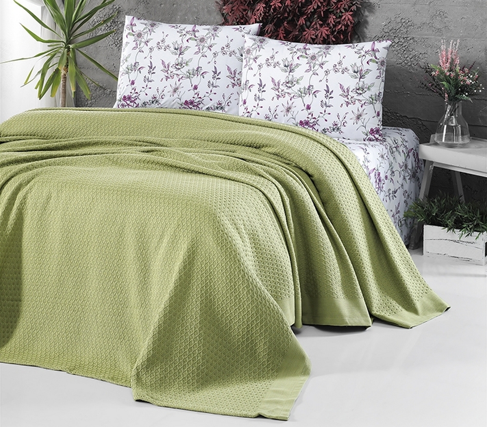 

Постельное белье с покрывалом First Choice Deluxe pike yesil евро