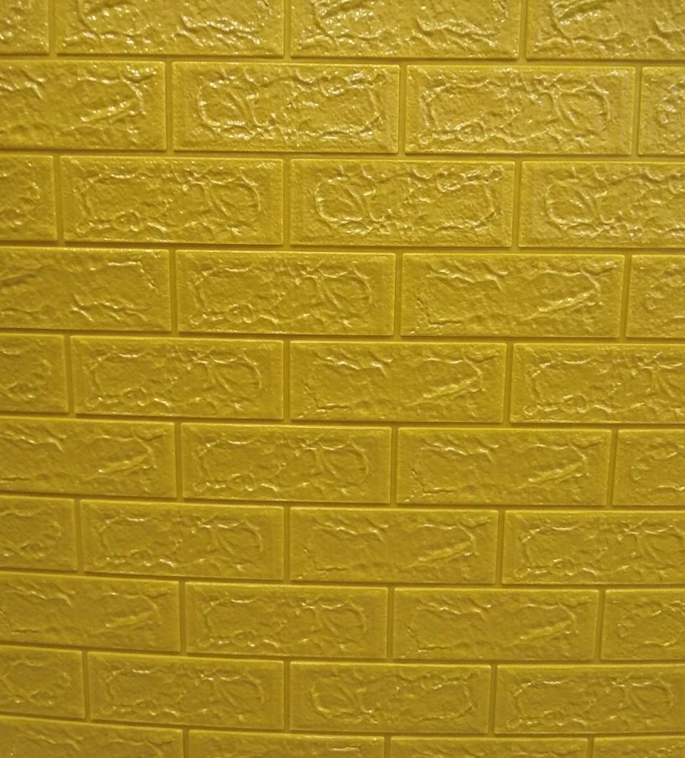

Самоклеящаяся 3D панель обои Sticker Комплект 5шт. Wall 700x700x5мм. Шумоизоляционные Гипоалергенные Сертифицированные Тёмно-жёлтая