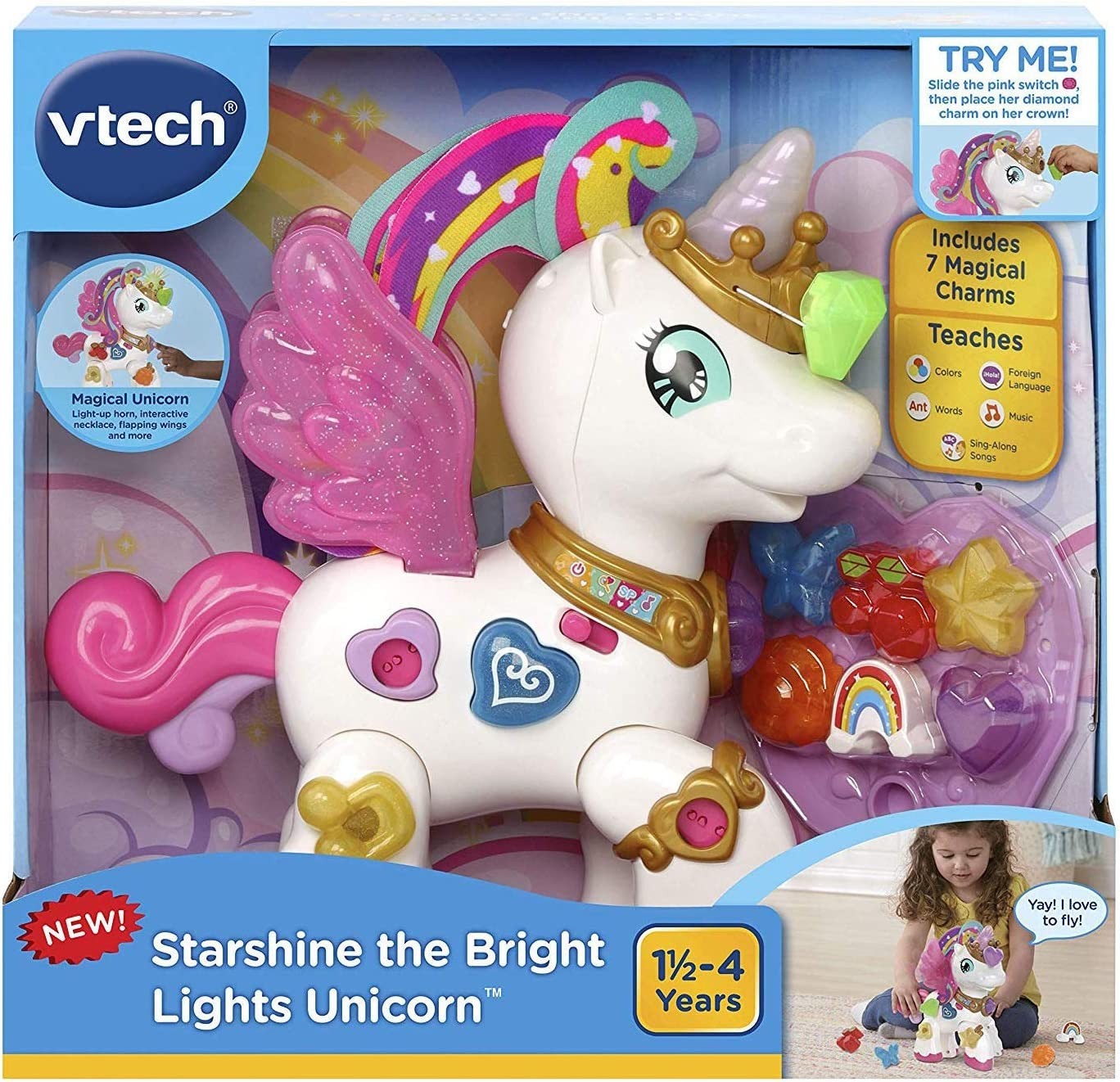 Интерактивная игрушка VTech Starshine the Bright Lights Unicorn Волшебный  единорог (80-178000) – фото, отзывы, характеристики в интернет-магазине  ROZETKA от продавца: VRS | Купить в Украине: Киеве, Харькове, Днепре,  Одессе, Запорожье, Львове